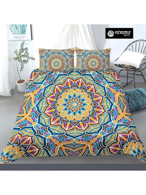 Set Copri Piumone Federe Copripiumino Etnico Mandala Duvet Cover BED0116